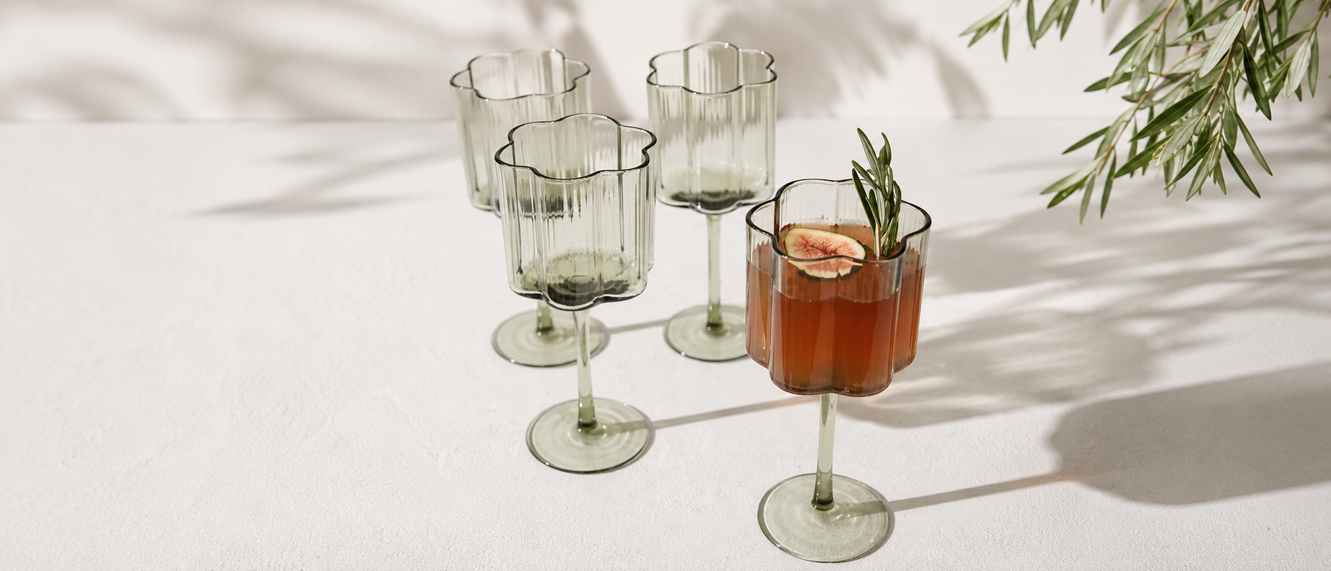 Modern glassware collection
