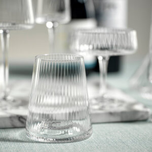 Fluted Textured All-Purpose Glass Set of 4