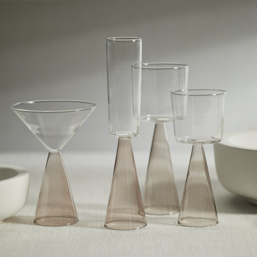 Smoke Conical Base Glassware Collection - Image 4